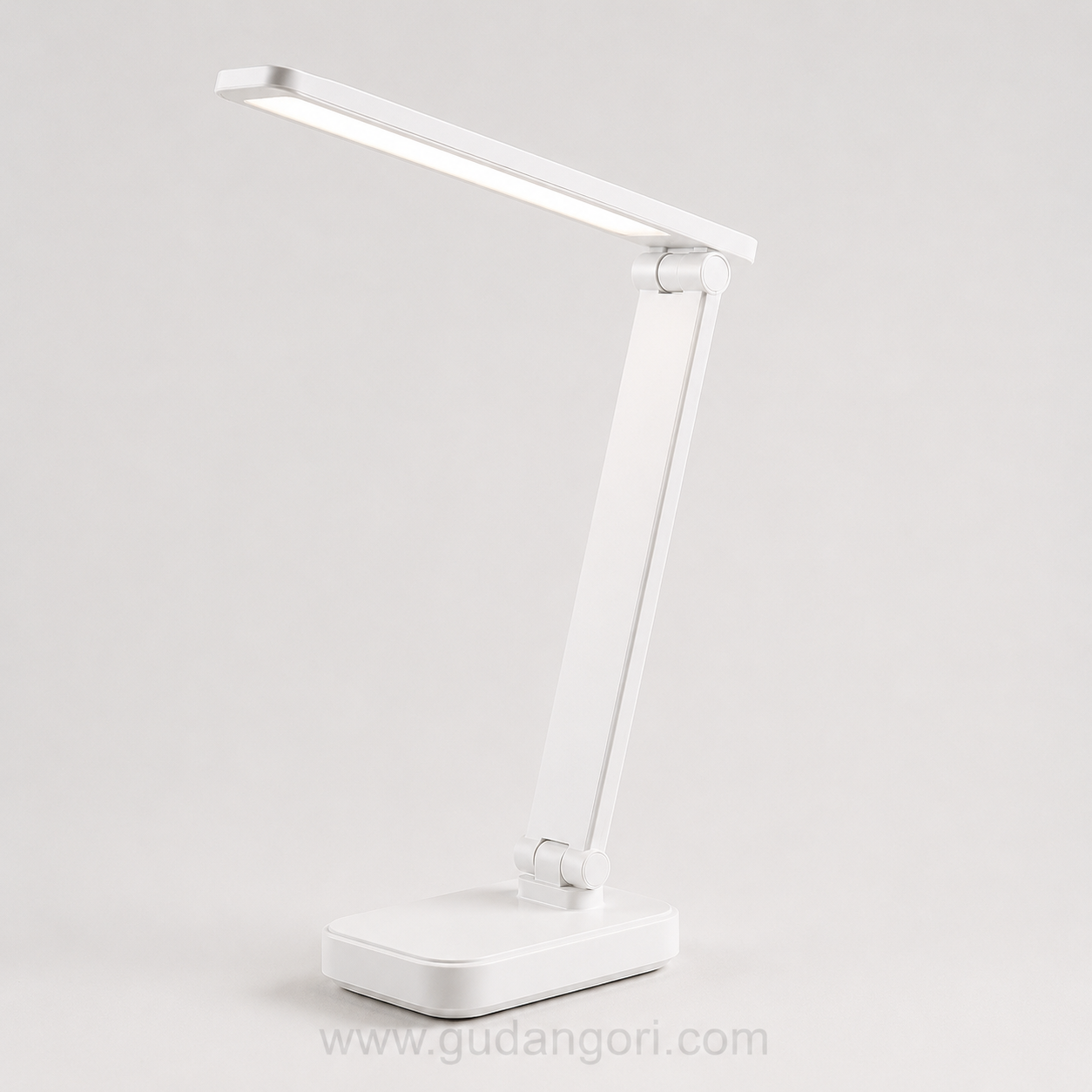 Lampu Meja LED Foldable Adjustable – Minimalist White