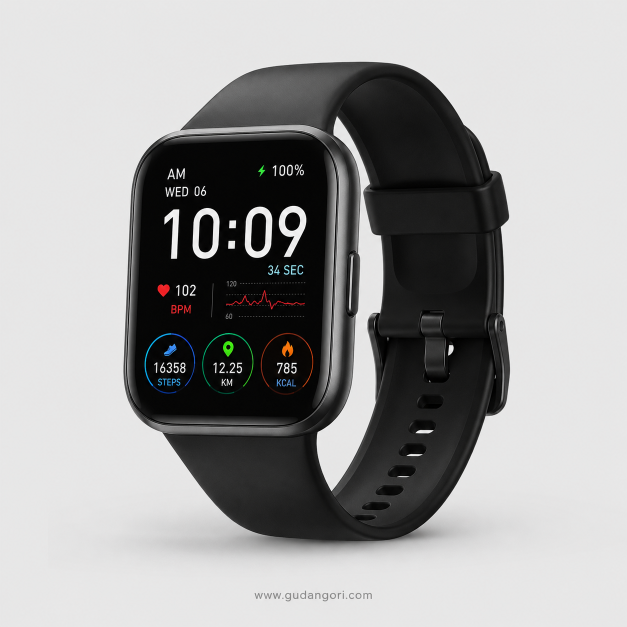 Smartwatch Fitness Active Pro – Midnight Black