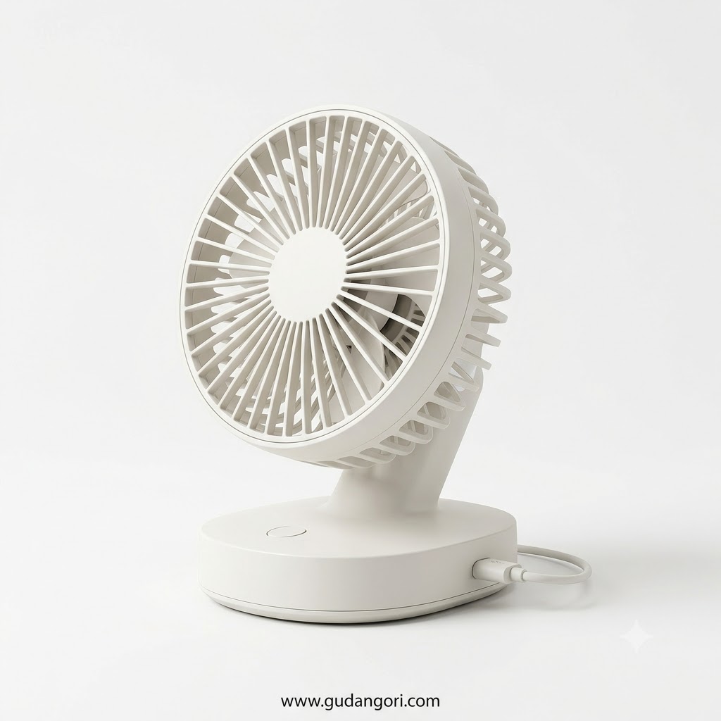 Kipas Angin Mini Portable Rechargeable USB 3 Speed Desk Fan